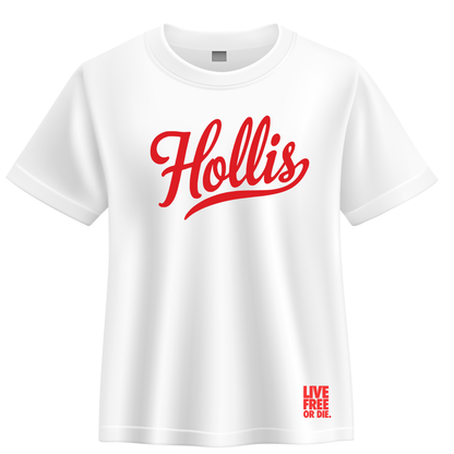 Hollis Script Tee Red