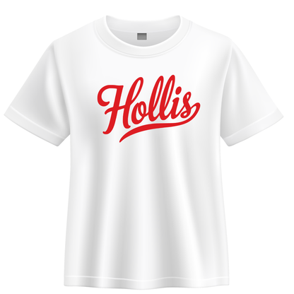 Hollis Script Tee Red