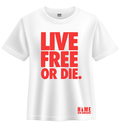 Live Free or Die Statement Tee Red