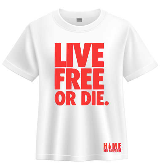 Live Free or Die Statement Tee Red