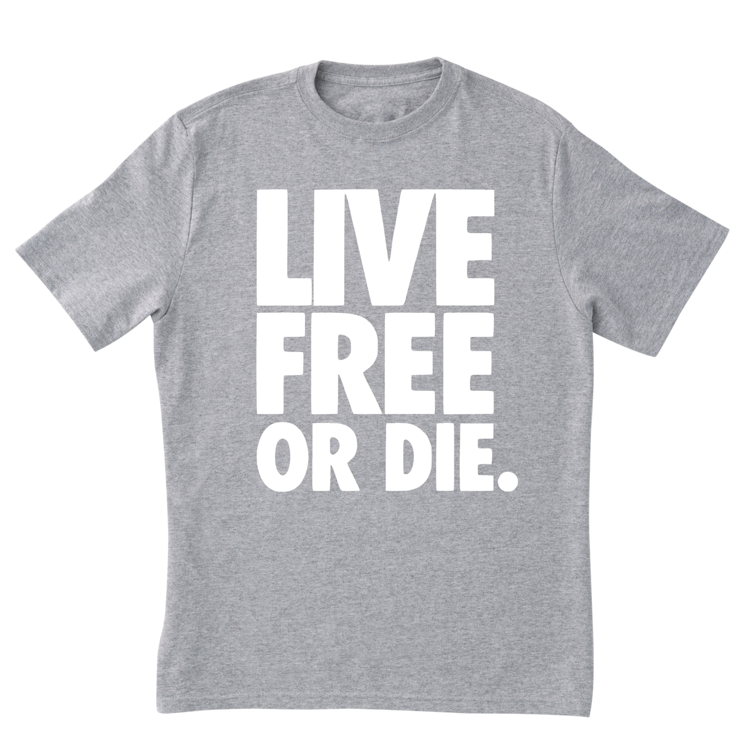 Live Free or Die Statement Tee Gray